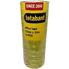 12 mm x 33 M Kırtasiye Bantı-12 Adet