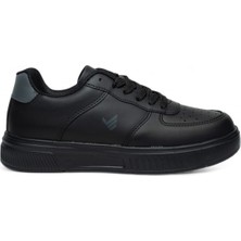 Volis Siyah Memory Foam Taban Günlük Bağcıklı Unisex Sneaker Ayakkabı