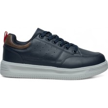 Volis Lacivert  Memory Foam Taban Günlük Bağcıklı Erkek Sneaker Ayakkabı