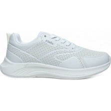 Volis Beyaz Memory Foam Taban Günlük Bağcıklı Unisex Sneaker Ayakkabı