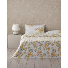English Home Amalfi Breeze Baskılı Tek Kişilik Pike Takımı 150X220 cm Sarı
