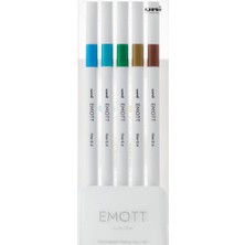 Uni-Ball Akrilik Uçlu Kalem Emott 0.4 mm Fine 5 Li Ada Renk