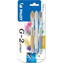 Pilot Roller Kalem Jel Mürekkepli 0.7 mm 3 Lü Metalik G2