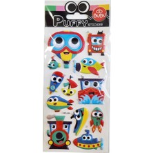 Bu-Bu Puffy Stıckers Oynar Gözlü Araçlar 9X21 BUBU-SWP-2209