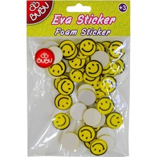 Bu-Bu Eva Sticker Gülen Yüz Küçük 12 Li Pvc BUBU-STS029