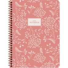 Keskin Color Defter Karton Kapak Spiralli Pas. Flora 16,5x22,5 80 YP Çiz.