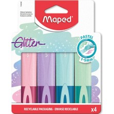 Maped Fosforlu Kalem Glıtter Pastel 4 Lü 742046