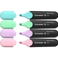 Schneider Fosforlu Kalem Job Pastel 4 Lü Kart. Kutu 115098