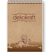 Keskin Color Bloknot Spiralli Dekokraft A5 80 YP Çizgili