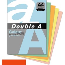 Double A Renkli Kağıt 25 Li A4 80 gr Safran