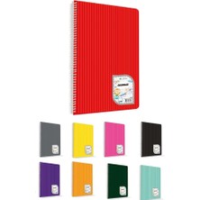Çınar Colormaxi Spiralli Defter Plastik Kapak A4 40 Yp Çizgili 40/1