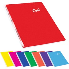 Keskin Color Spiralli Defter Cool Plastik Kapak Çizgili 72 Yp A4 321611-99