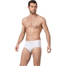 Namaldı Erkek Tekli Beyaz Penye Kom Slip Külot