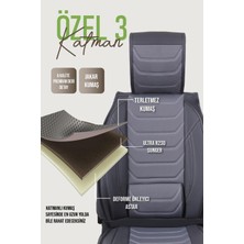 Fiat Sedici Uyumlu Oto Koltuk Kılıfı Deri, Kumaş Elegance Füme