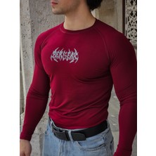 Berserk - Uzun Kollu Compression T-Shirt (Bordo)