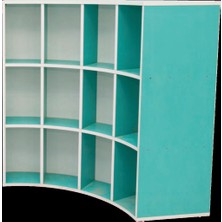 Çift Tarflı S Kitaplık 141X58X105 cm