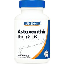 Nutricost Astaxanthin 12MG, 60 Softgels - Non-Gmo And Gluten Free