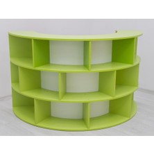 S Kitaplık Masası 9X180Q H105
