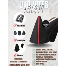 Toyota C-Hr Siyah Deri Özel Yeni Tasarım Kırmızı Şerit Vites Körüğü