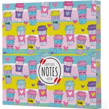 Kahve 10 - Çizgisiz Yan Boyamalı Defter
