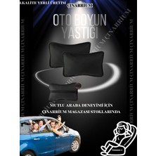 Çınarrium Tüm Araçlar Için Üniversal 2’li Oto Koltuk Boyun Yastığı Düz Renk Konforlu ve Şık