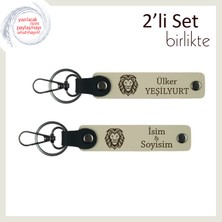 Miaju Aslan Deseniyle Hazırlanmış Özgün Tasarım, Doğum Gününe Uygun Hediyelik Set, Sütlü Kahve-Sütlü Kahve