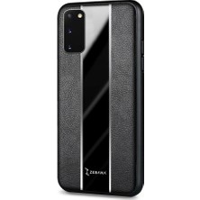 Zebana Samsung Galaxy S20 Fe Kılıf Zebana Premium Deri Kılıf Siyah