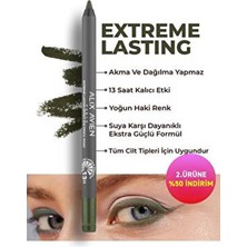 Uzun Süre Kalıcı Suya Dayanıklı Akma, Dağılma Yapmayan Yeşil Göz Kalemi - Extreme Khaki