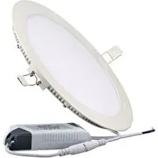 ZMR Ultra Ince 6W Slim Sıva Altı Yuvarlak LED Panel Spot Yüksek Lümen 6500K Beyaz Işık