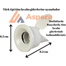2 Adet Koku Önleyici Çekvalfli Adaptör Contaø50 Tüm Lavabolar