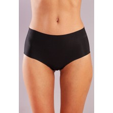 Golshan Girdle Invisible Slip, Iz Yapmayan Görünmez Lazer Kesim Siyah Külot