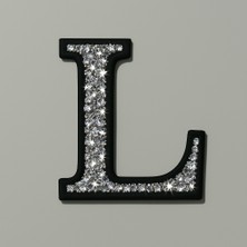 Taşteks Taşlı Ütülenebilen Veya Sticker Olarak Kullanılabilen 6cm L Harfi