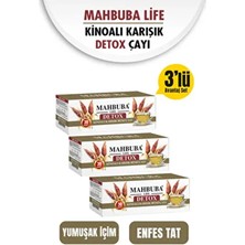 Mahbuba Life 3x60gr Kinoalı Karışık Bitki Çayı Doğal ve Katkısız 3 Aylık 90 Kullanım İçin