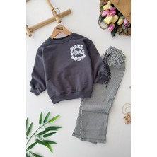 Miniğimin Cicileri Make Some Baskılı Erkek Çocuk takım - Gri