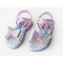 Le Mabelle Lila  Deniz Kızı Fiyonklu Şeffaf Kız Çocuk Sandalet