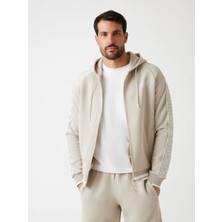 Guess Finlo Erkek Bej Aktif Sweatshirt Z5BQ12KB3P2-G9D0