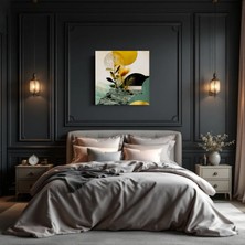 Cozy Co:temperli Cam Kare Tablo, Cam Tablo, Uv Baskı, CTT024