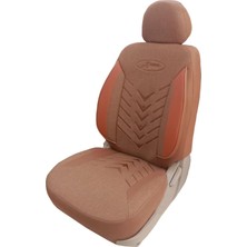 Skoda Felicia  Uyumlu Keten Kumaş Oto Koltuk Kılıfı