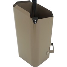 Pelet Kovası / 15 Lt-10 kg / Koyu Bej Boyalı / Baba's Stove