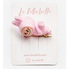 Le Mabelle Pembe  Oyuncak Figürlü Kız Çocuk Klips Toka