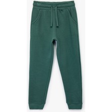 Pamuklu Şardonlu Cep Detaylı Basic Jogger Eşofman Altı