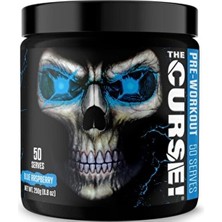 The Curse! Pre-Workout Fda Onaylı %100 Usa Içerik - Blue Raspberry Aroma 50 Servis