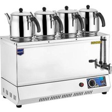 85 Model Dört Demlikli Elektrikli Pleytsiz Çay Ocağı - Kahveci Takımı 43 Lt 3000 W