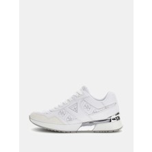 Guess Mickay Kadın Beyaz/yeşil Sneaker FLFMICELE12-WHIGR