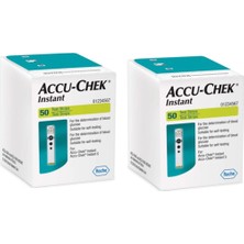Asfstore Accu-Chek Instant Ölçüm Çubuğu 50 Adet 2 Adet