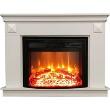 DLC Home Dlc Penıda 1800W 2613L Beyaz Elektrikli Şömine İç Mekan Kullanımı için Ahşap Materyal ile Şık Tasarım