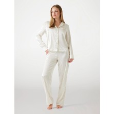 Guess Sylvie Kadın Krem Pijama Seti O5BX05W4732-F0YI