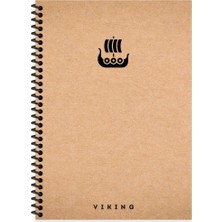 Keskin Color Spiralli Sert Kapak La Plume Viking 17X24 100 Yp Kareli