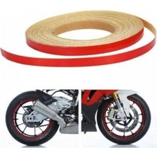 Çınarrium Yeni Özel  Motosiklet Jant Şeridi Kırmızı