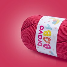 Baby Tüylenmez ( Anti Pilling ) Bebek Yünü 100 gr 250 Metre (Renk Kodu: 520) Nar Çiçeği